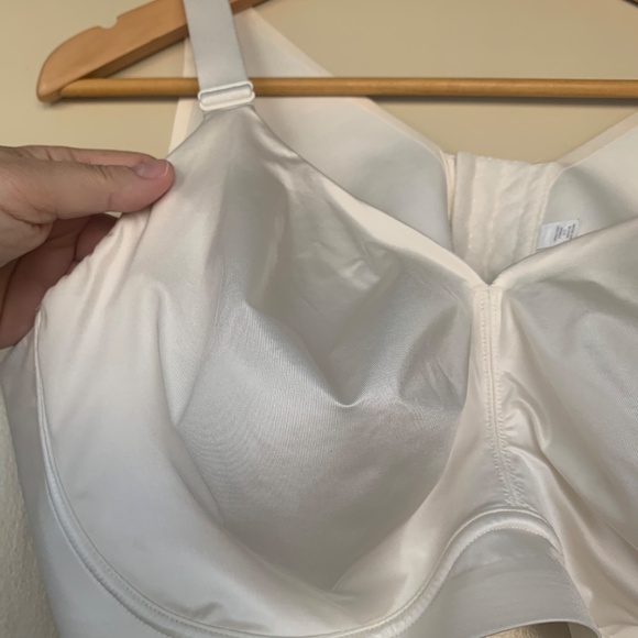 Catherines Intimates Beige Cream Silky Bra Sz.48C No underwire Full Coverage - Picture 2 of 13